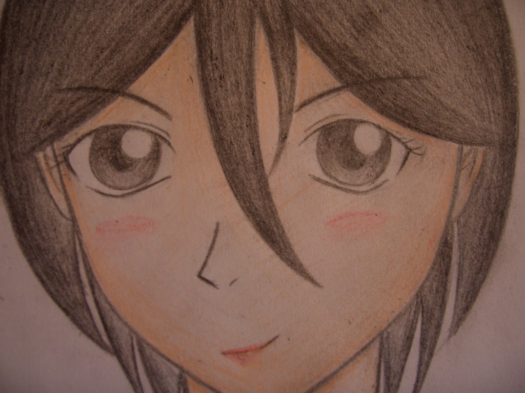 一个我用彩色<em>铅笔画</em>的<em>女孩</em>…不是完整的。-想